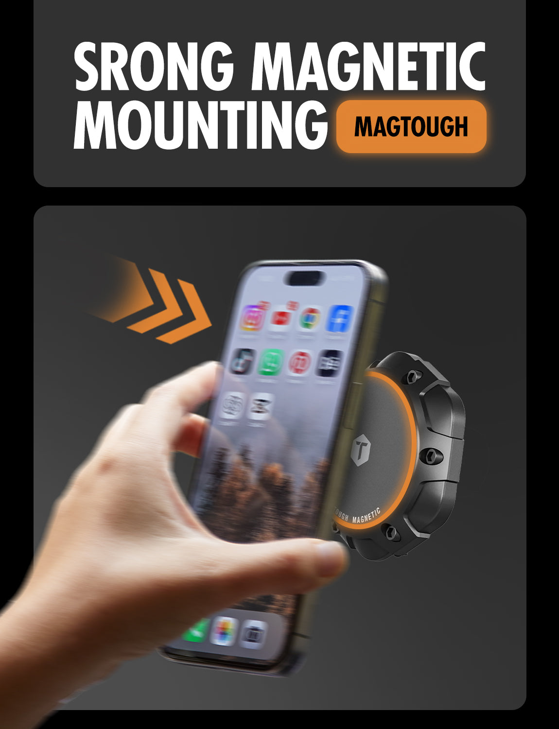 ToughTested MAGTOUGH "MAMMOTH" WINDSHIELD MOUNT