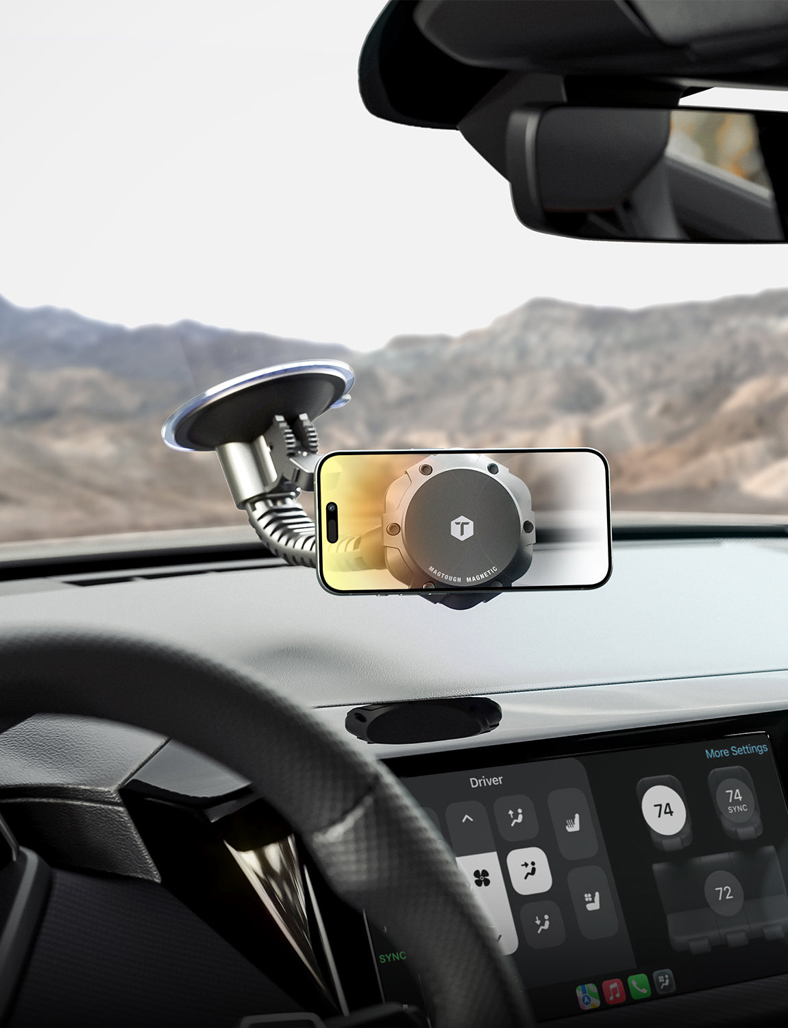 ToughTested MAGTOUGH "MAMMOTH" WINDSHIELD MOUNT