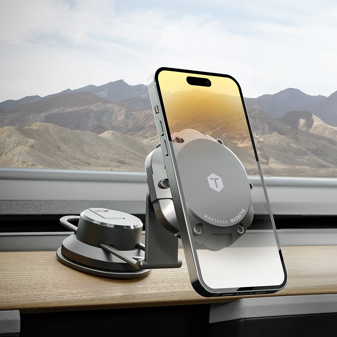 ToughTested MagTough 3-in-1 Phone Mount – Dash, Screen & Vent | MagSafe Compatible + Adapter Ring