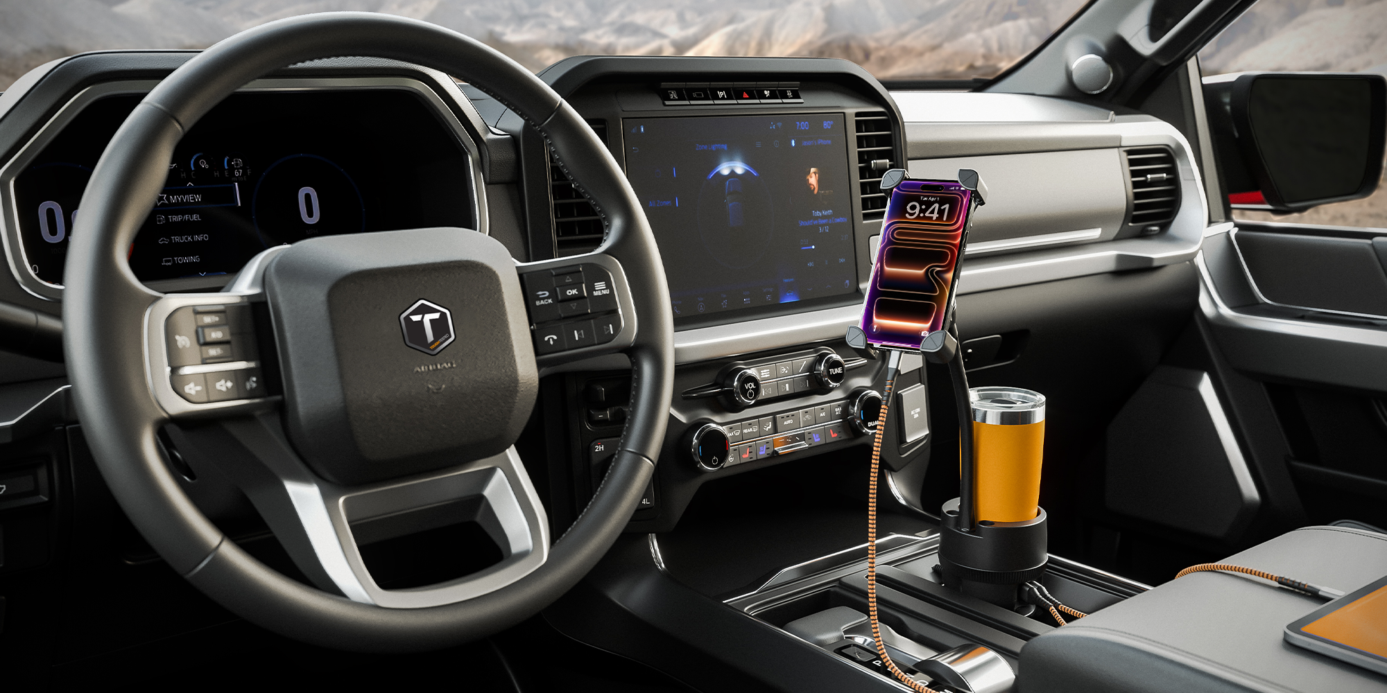 ToughTested Power Cup Phone Mount & Car Charger