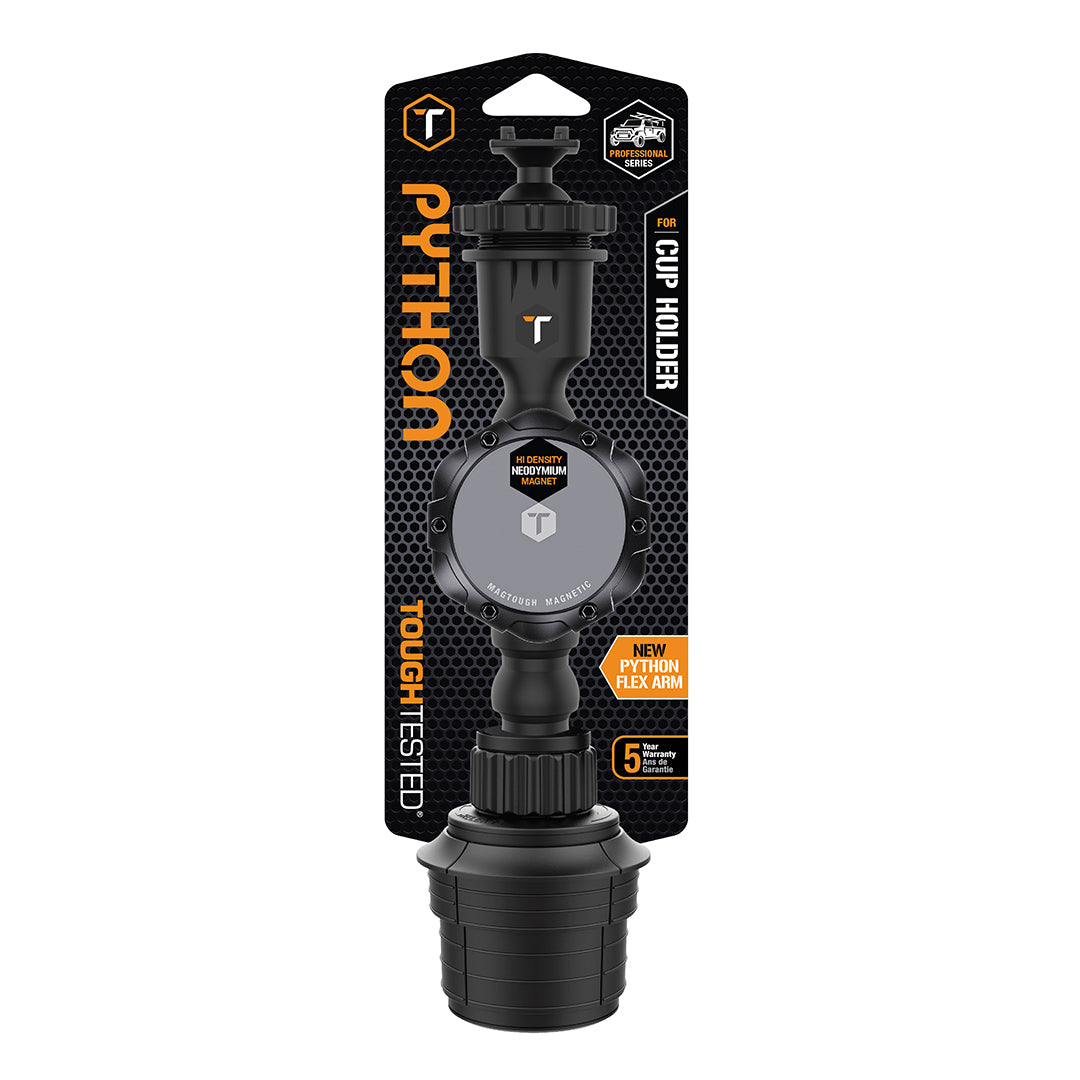 ToughTested Python MagTough Cup Holder Mount – Ultra-Flexible Magnetic Phone Mount
