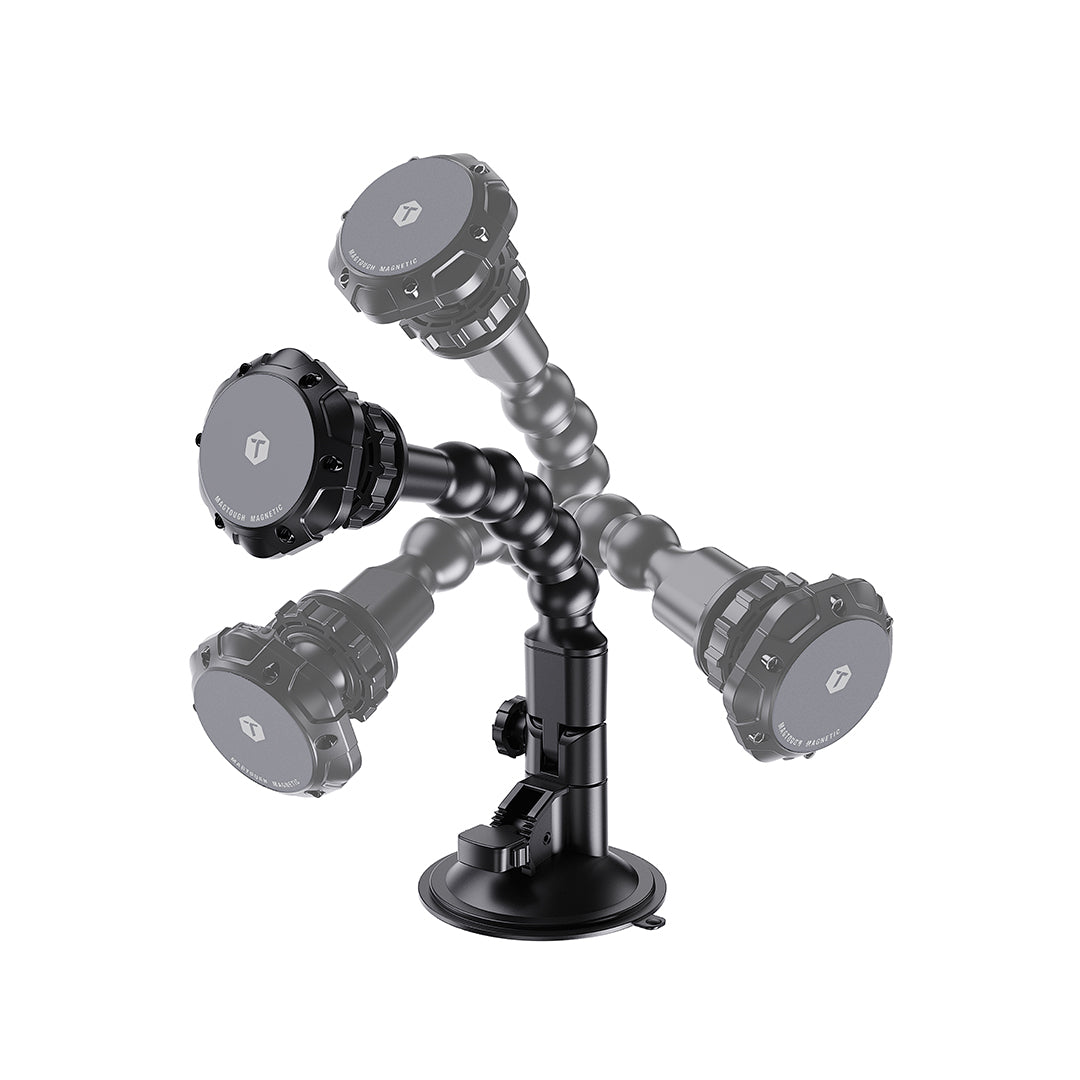 ToughTested Python MagTough Glass Mount – Ultra-Flexible Magnetic Windshield & Dash Mount