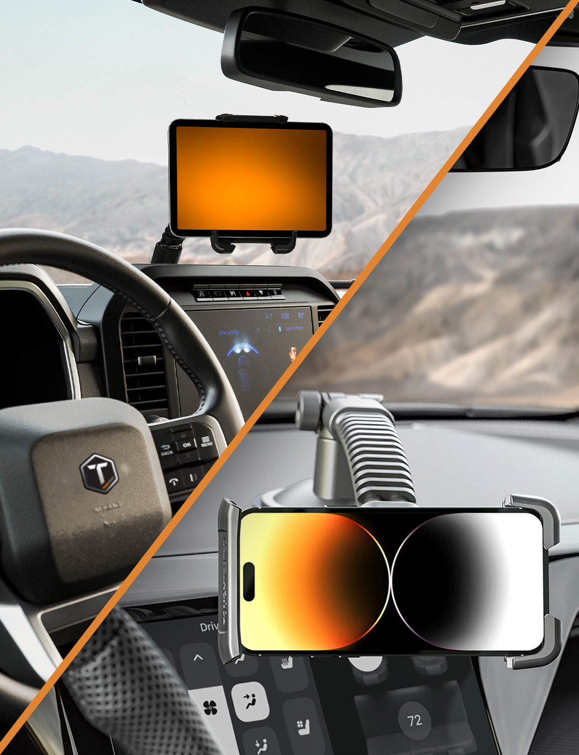 ToughTested Talon Pivot Mammoth Mount – Heavy-Duty Suction Cup Phone & Tablet Mount