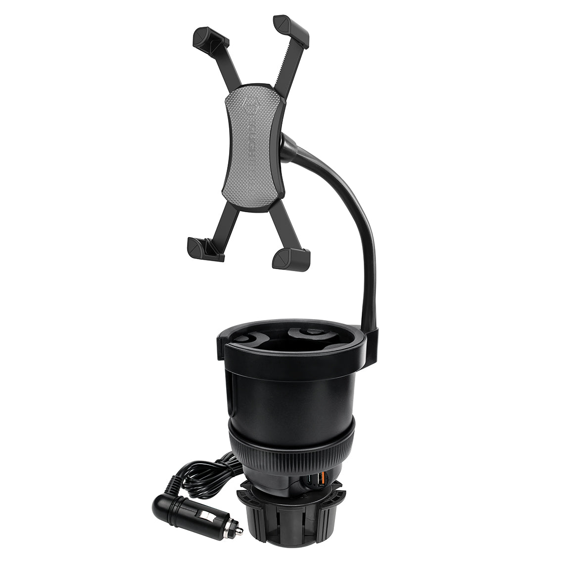 ToughTested Tough & Thirsty PowerCup XL - Cupholder and Phone Mount, XL Stanley Cup Holder (Black)