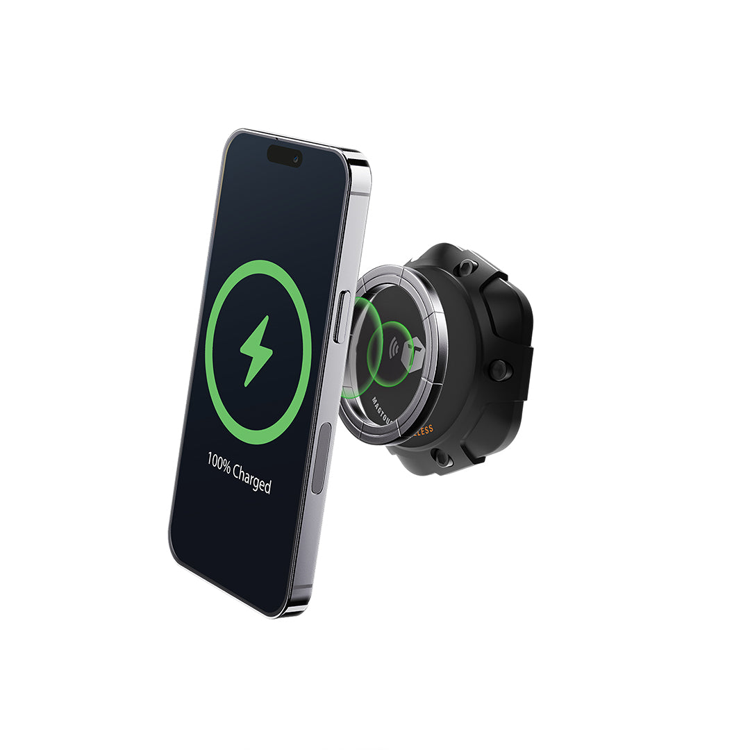 ToughTested Python MagTough Wireless Charging Suction Cup Mount – Ultra-Flexible Magnetic Windshield & Dash Mount