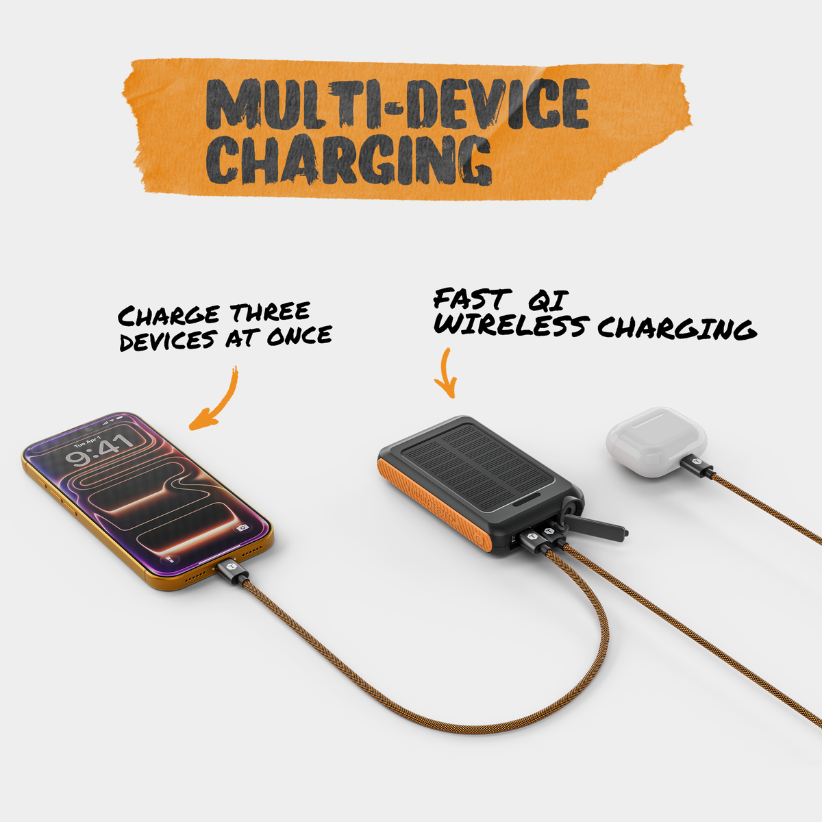 ToughTested Solar ROC5 5000mAh Power Bank & Wireless Charger