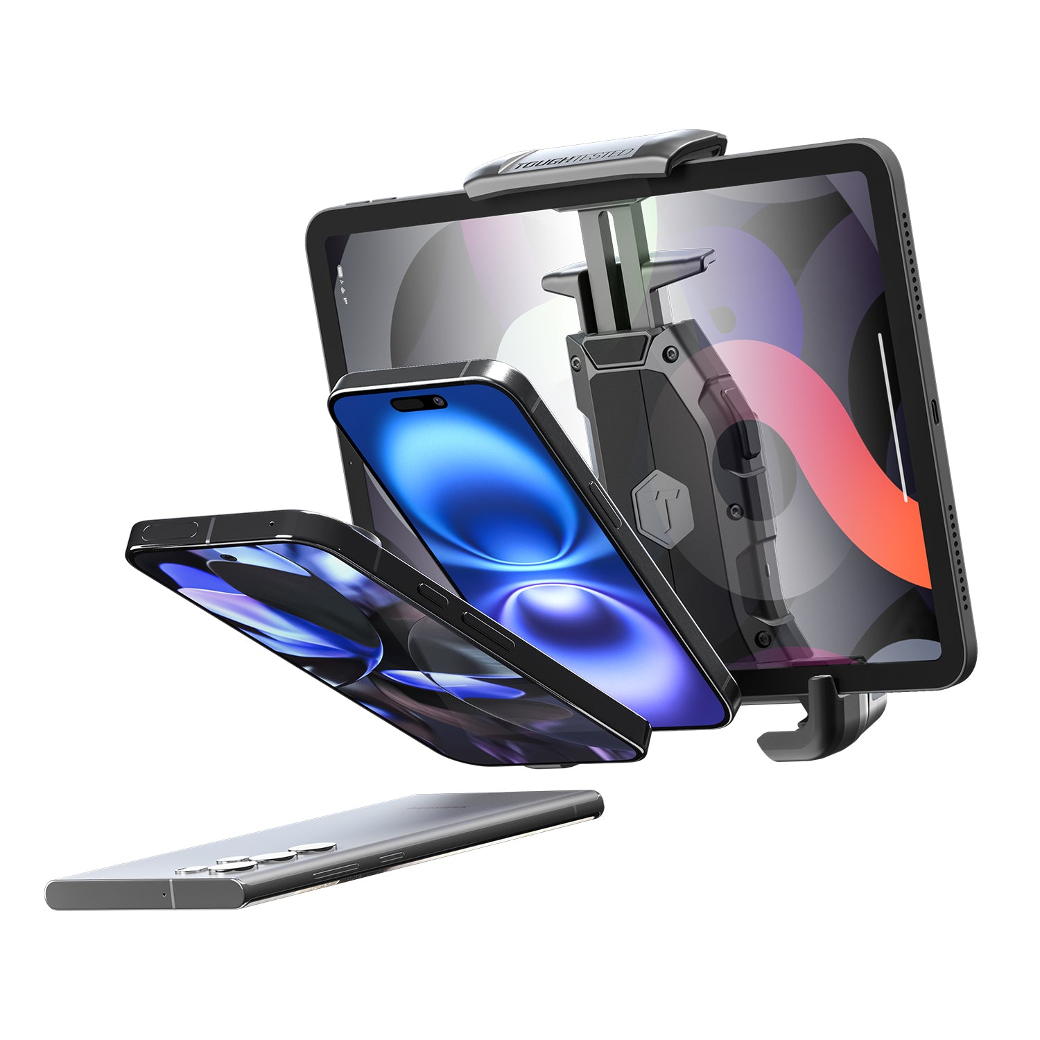 ToughTested Talon Mount Head – Replacement Phone Holder for Boom Cup Holder & Mammoth Windshield Mounts (4-Prong System, Base Not Included)