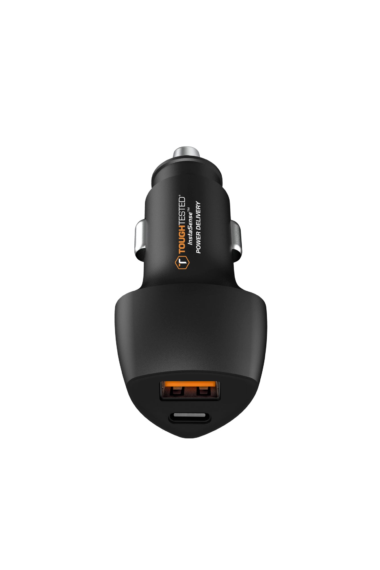 ToughTested Powershare 15w Dual USB car charger with USB-C + USB A