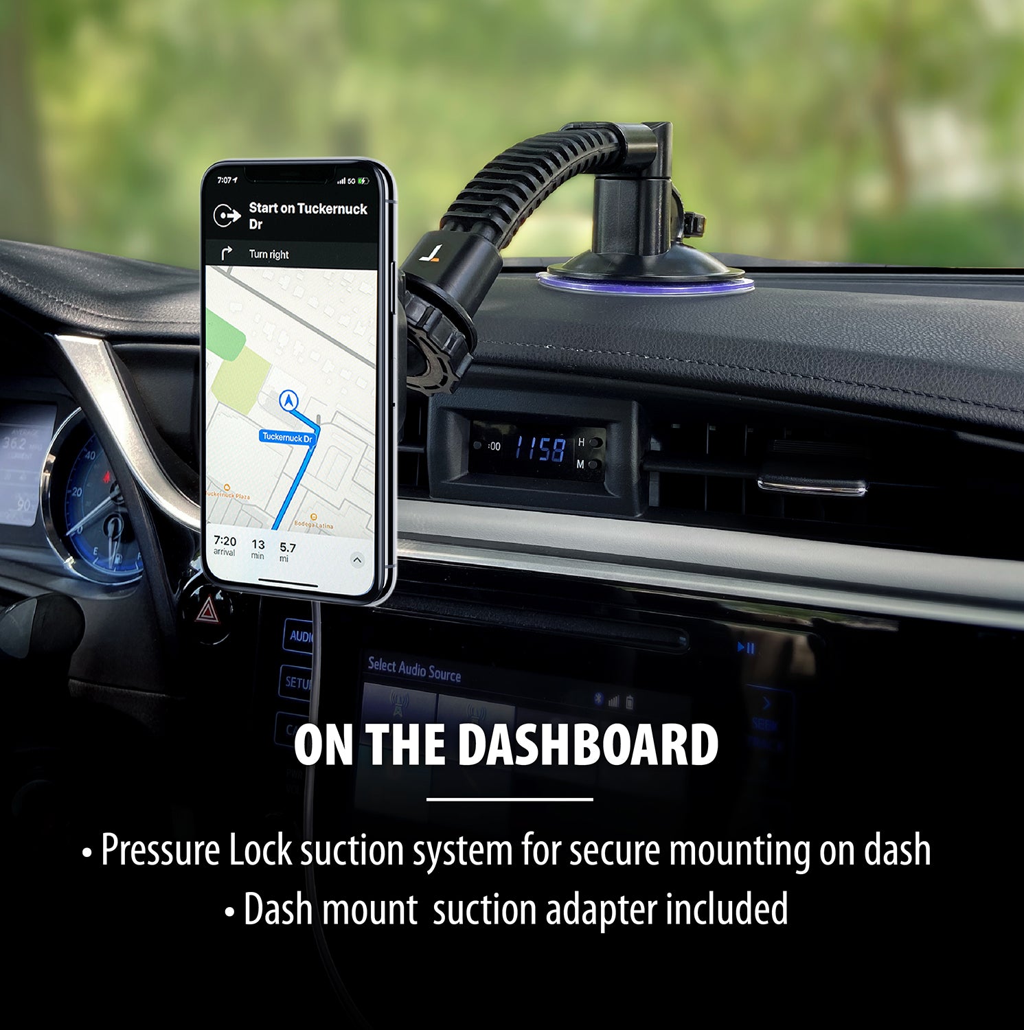 ToughTested MagTough Magnetic Wireless Charging Dash & Windshield Mount