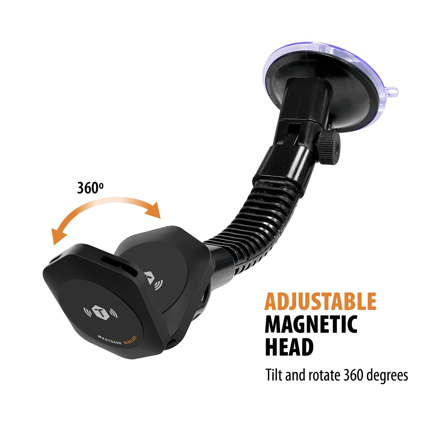 ToughTested MagTough Magnetic Wireless Charging Dash & Windshield Mount