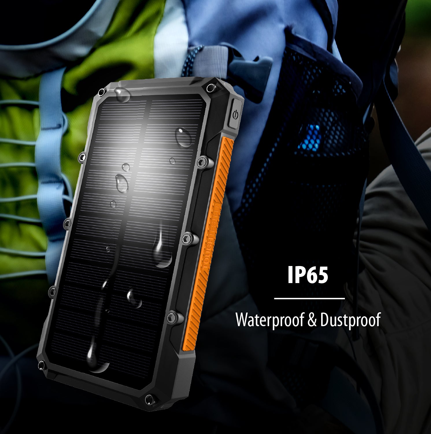 ToughTested SOLAR ROC10 10,000 mAh Powerbank with Wireless Charging & PD Fast Charging