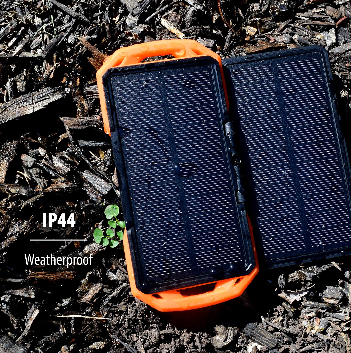 ToughTested Dual 10,000 mAh Solar Charger IP65 Waterproof Portable Power Bank