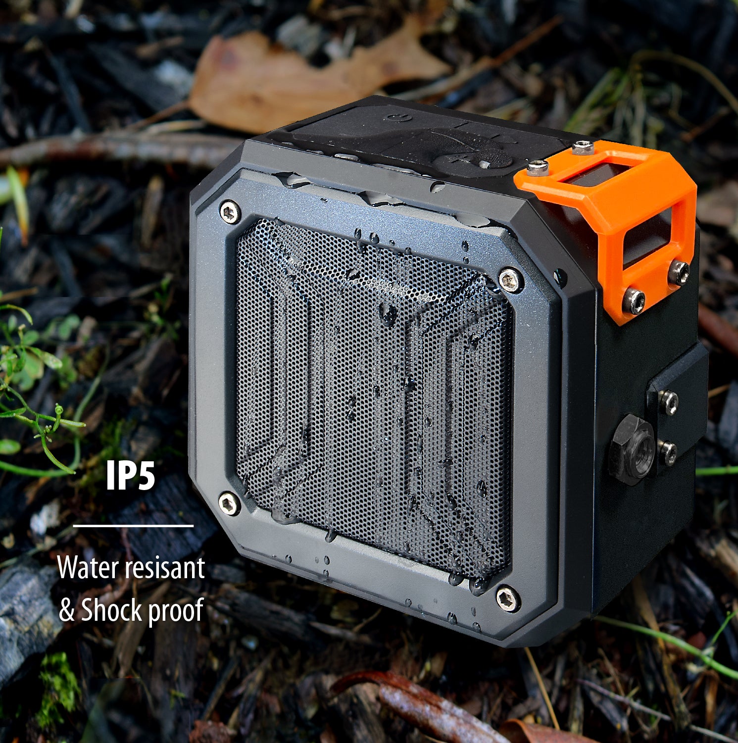 ToughTested Satellite - HD Outdoor Wireless Speaker (FM Radio, IP65 Water Resistant, Shockproof)