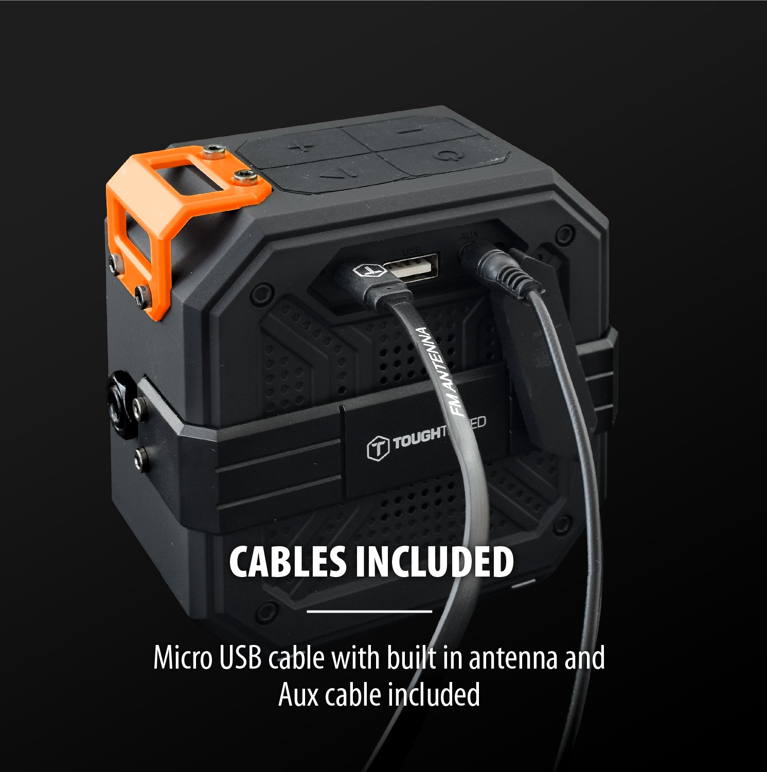 ToughTested Satellite - HD Outdoor Wireless Speaker (FM Radio, IP65 Water Resistant, Shockproof)