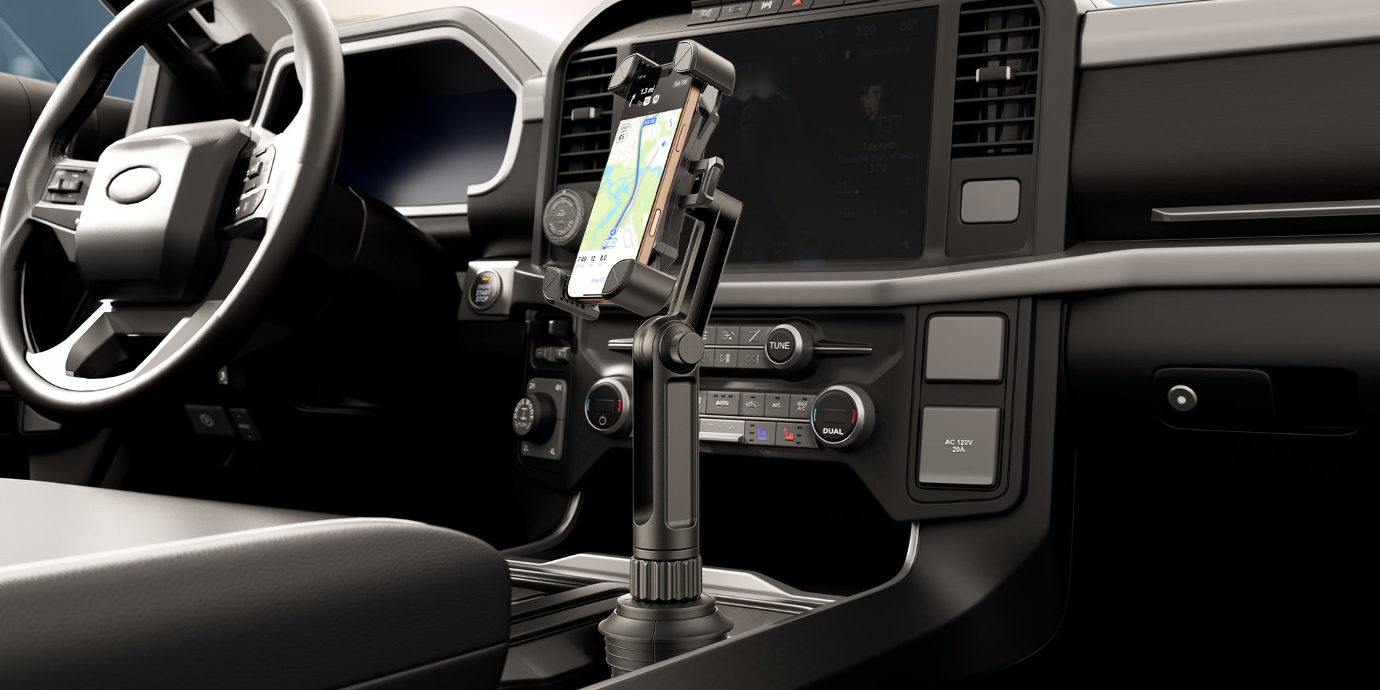 ToughTested Claw Boom Cup Holder Mount