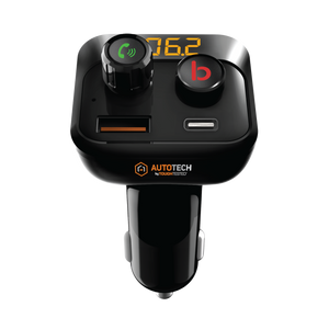 ToughTested Bluetooth FM Transmitter with Bass Boost and Dual USB Charging