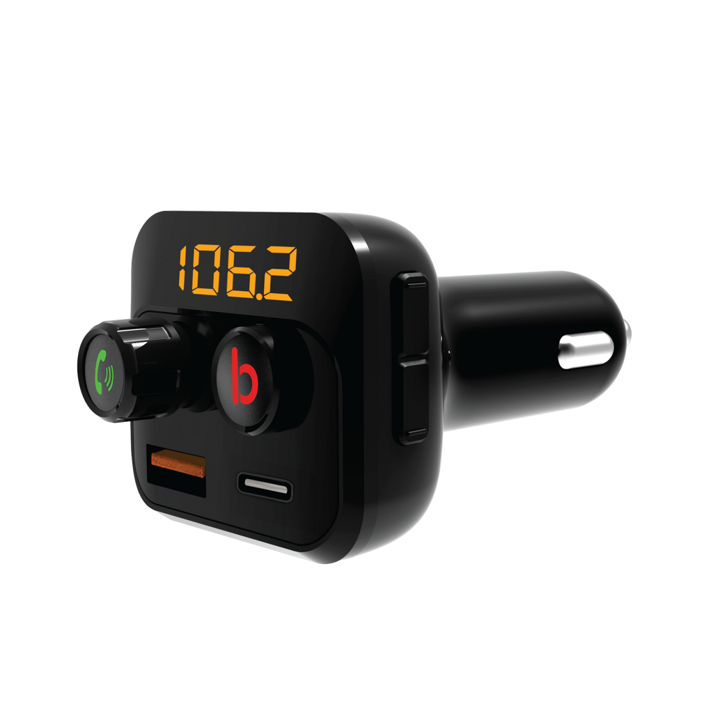 ToughTested Bluetooth FM Transmitter with Bass Boost and Dual USB Charging