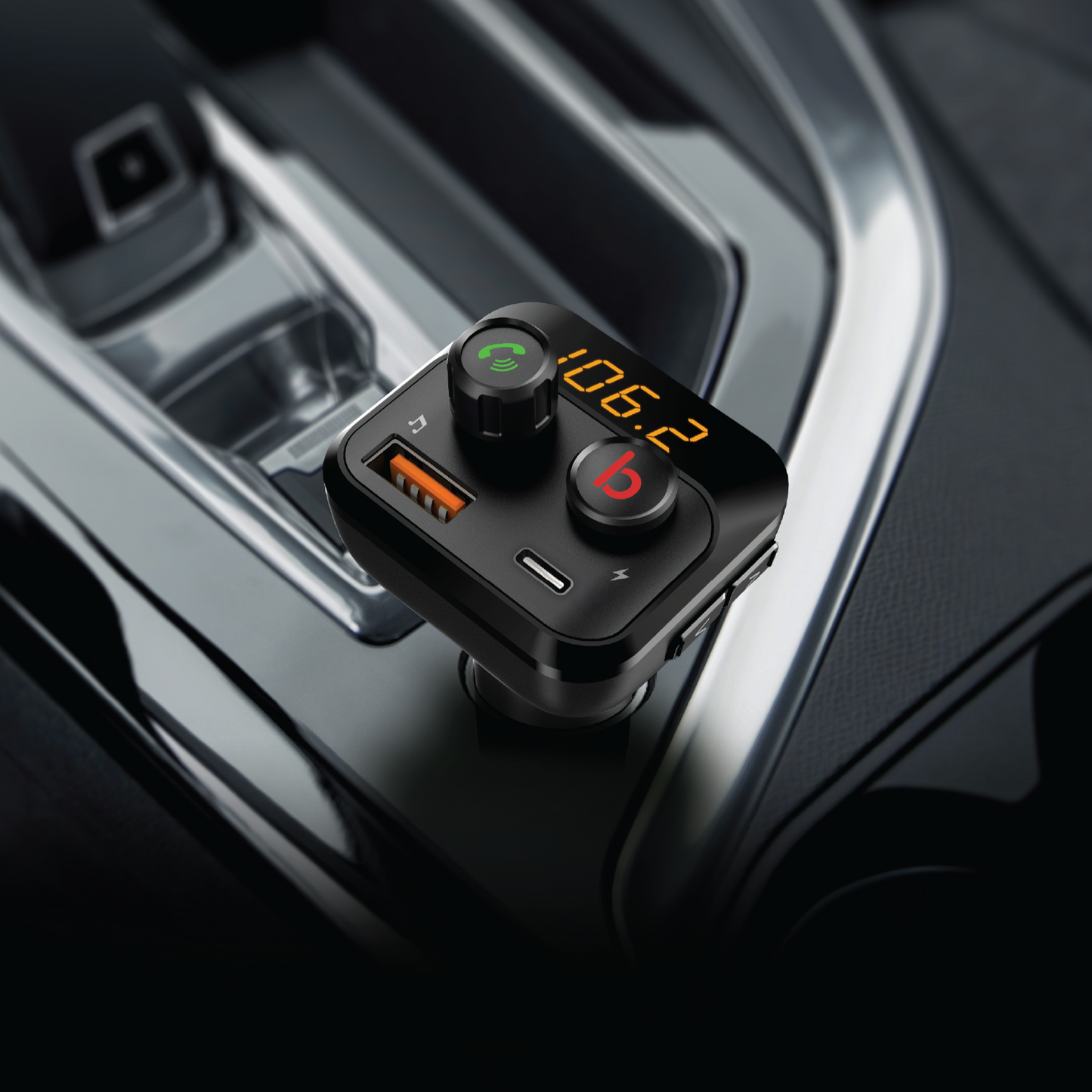 ToughTested Bluetooth FM Transmitter with Bass Boost and Dual USB Charging