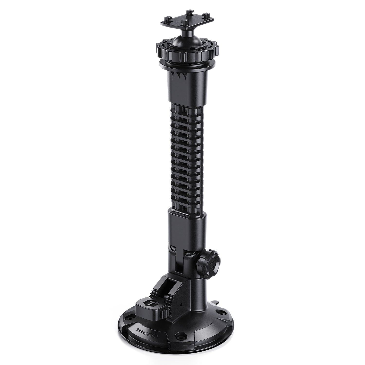 ToughTested Mammoth Windshield Base – 4-Prong Locking System, Heavy-Duty Suction Mount Base (Not for 2-Prong Heads)
