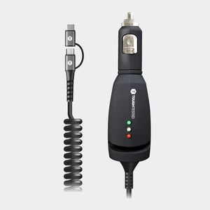 Pro+ Rapid Car Charger with Heavy Gauge Cord Micro-USB & TYPE-C Connector