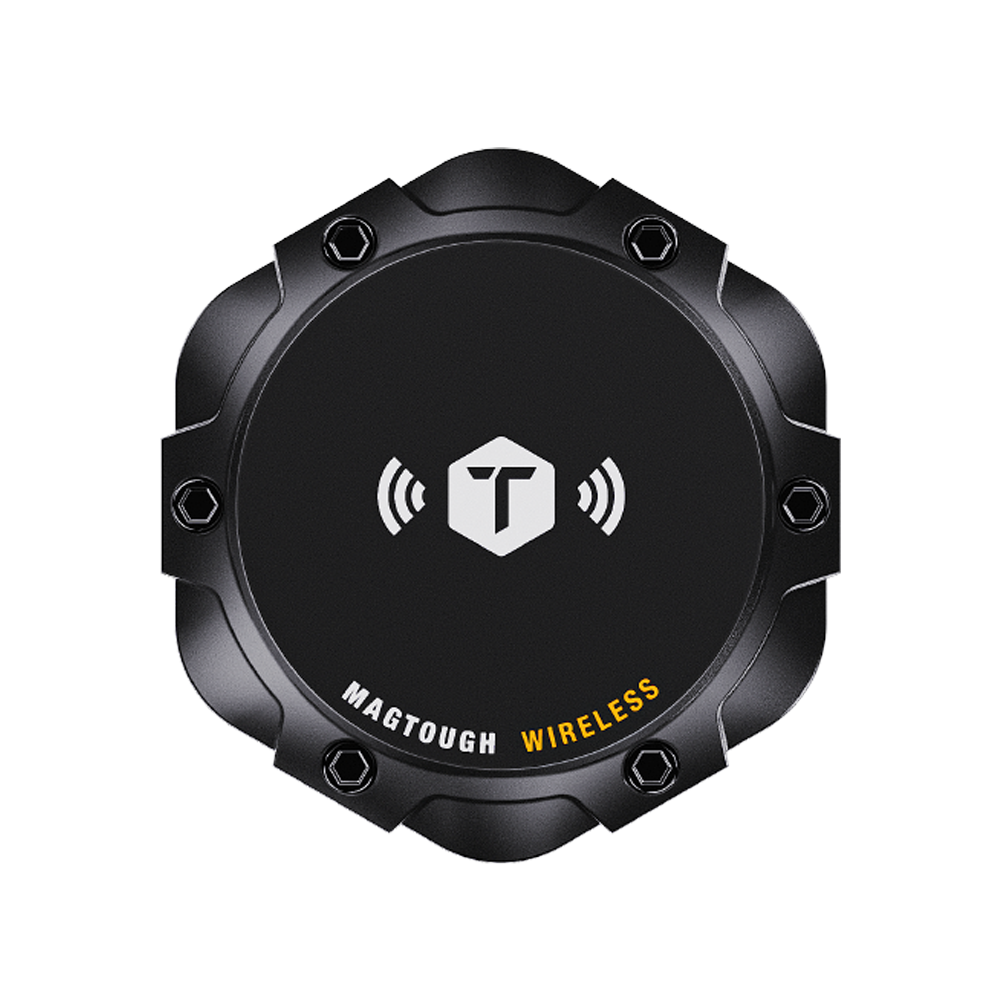 ToughTested MagTough Wireless Charging Dock – 4-Prong Locking System, Fast Qi Charger, Compatible with Mammoth Window & Boom Cup Holder Mounts (Not for 2-Prong Mounts)