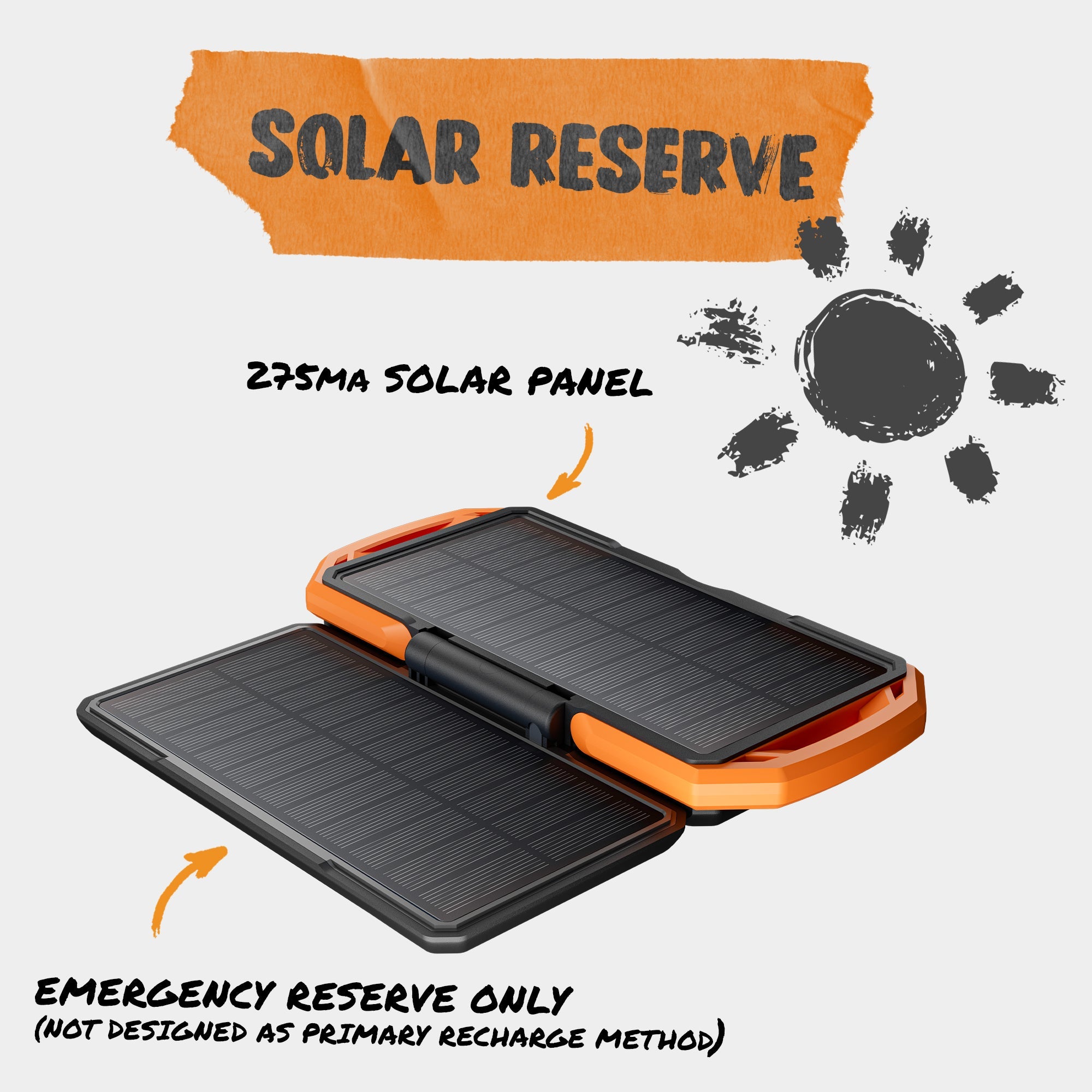 ToughTested Switchback 10000mAh Solar Power Bank & LED Panel Light