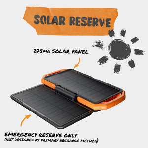 ToughTested Switchback 10000mAh Solar Power Bank & LED Panel Light