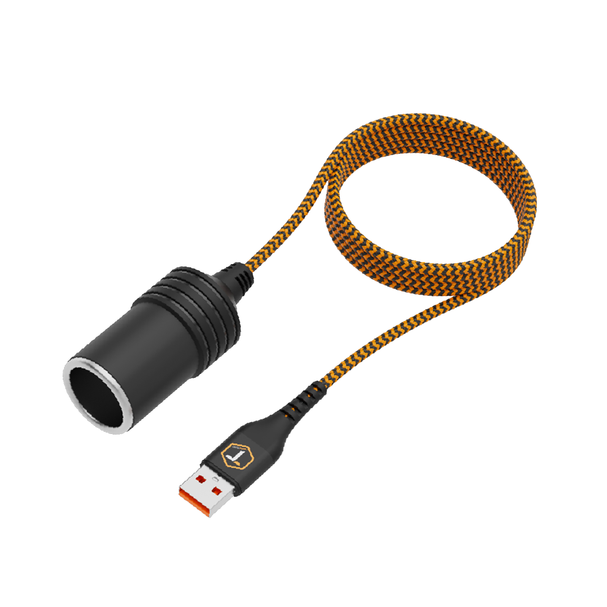 ToughTested USB to 12V Female Socket Adapter with 3 ft Extended Cord, 10W