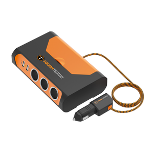 ToughTested Triple 12V Vehicle Power Adapter with USB-C and USB, 120W