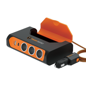 ToughTested Triple 12V Vehicle Power Adapter with USB-C and USB, 120W