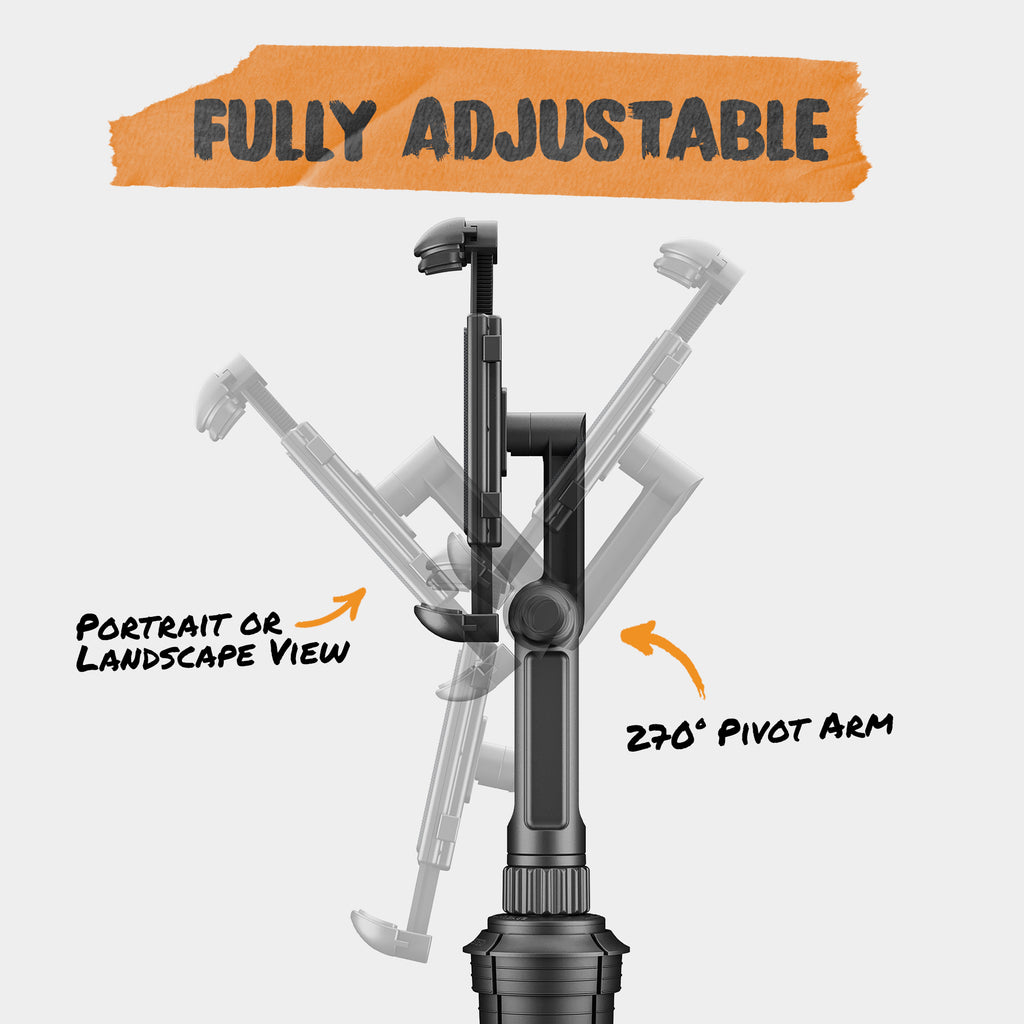 Tablet & GPS Boom Cup Holder Mount
