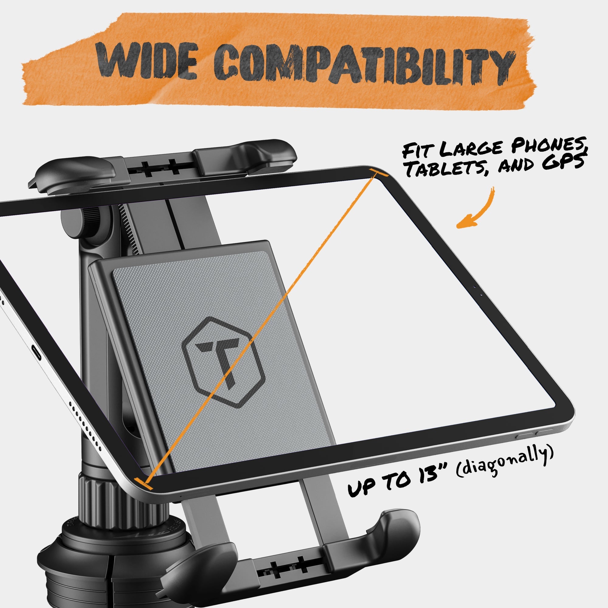 ToughTested Boom Cup Holder Tablet & GPS Mount