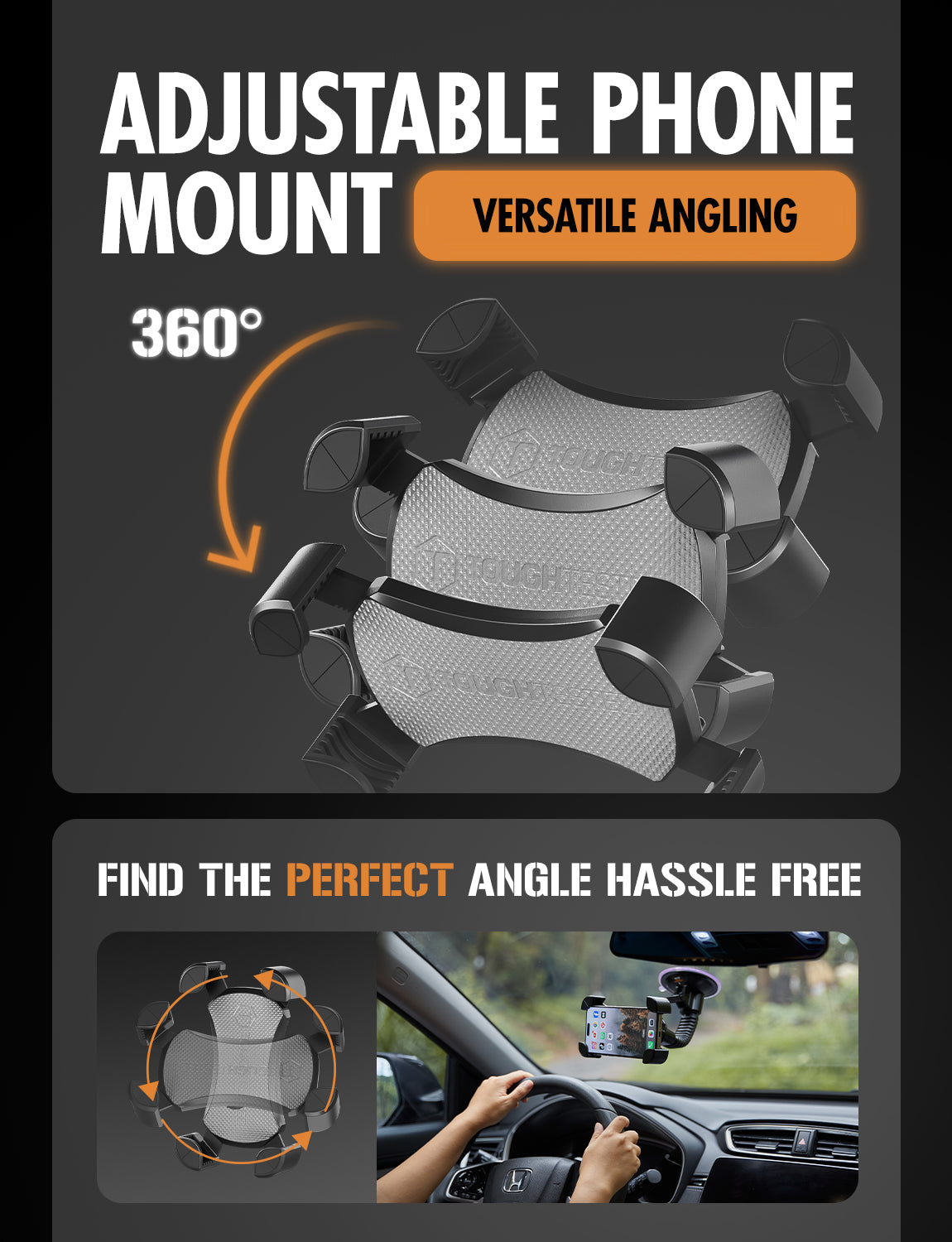 ToughTested Mammoth Adjustable Mobile Windshield Mount