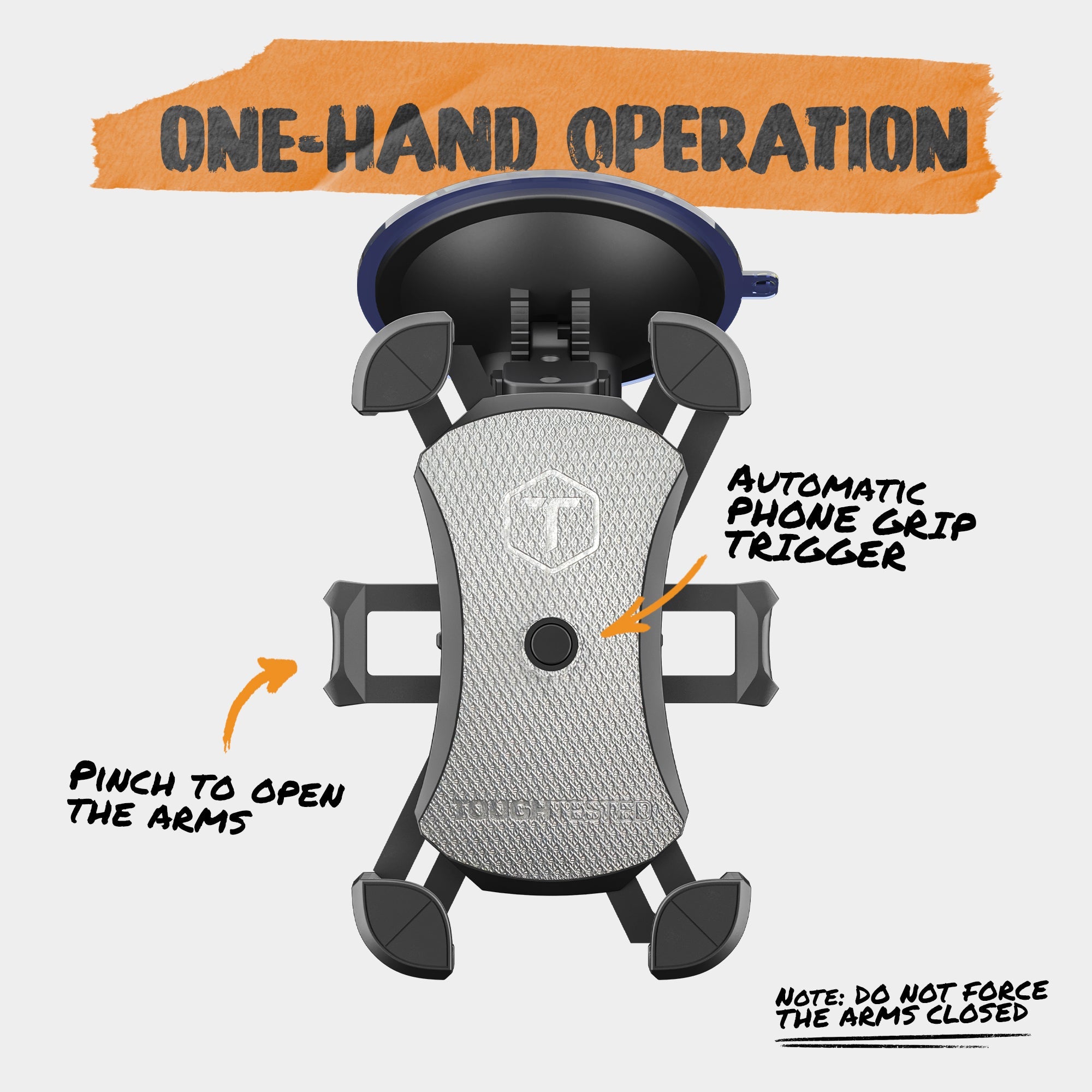 ToughTested Mammoth Windshield & Dash Phone Mount