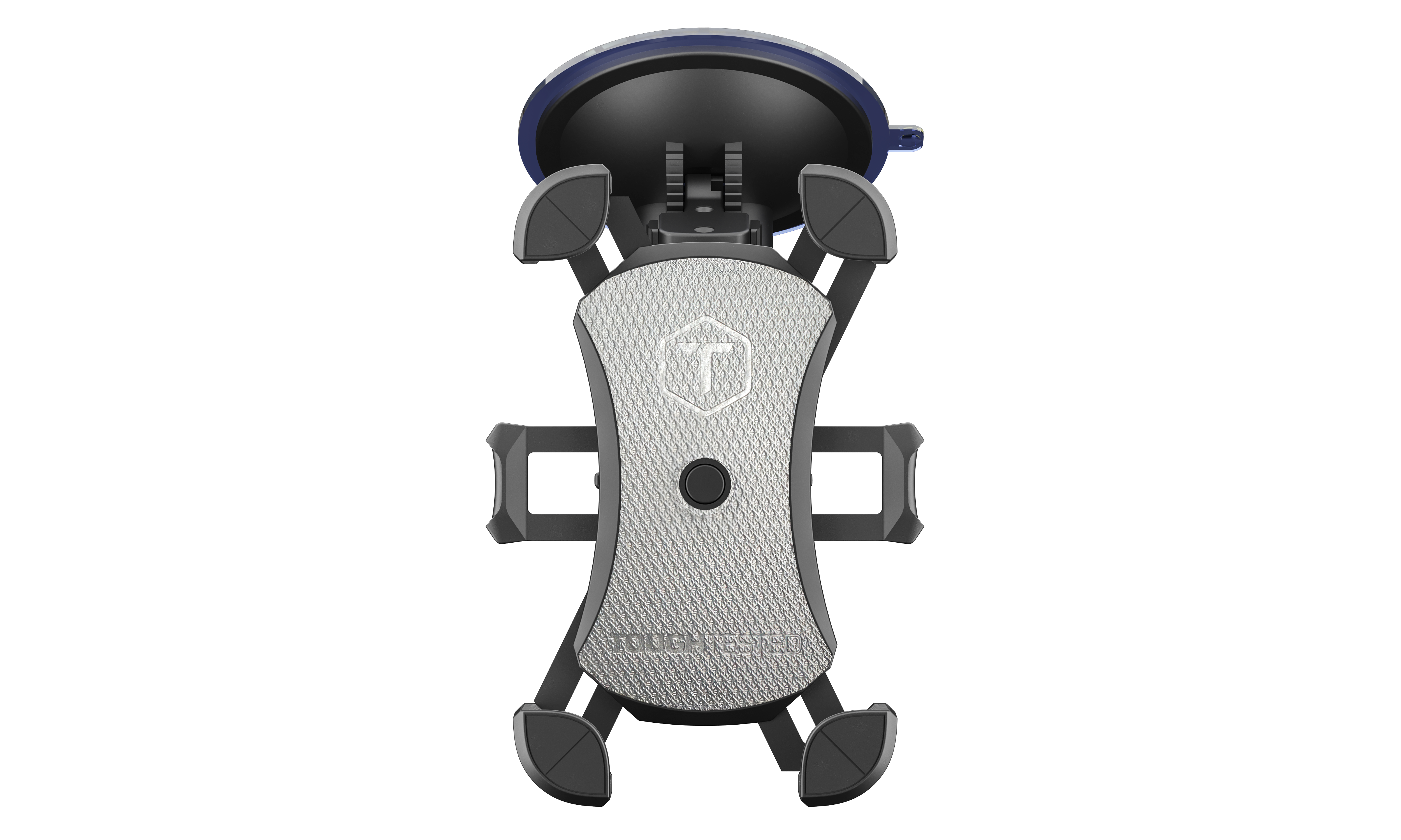 ToughTested Mammoth 4-way grip holding a smartphone portrait view