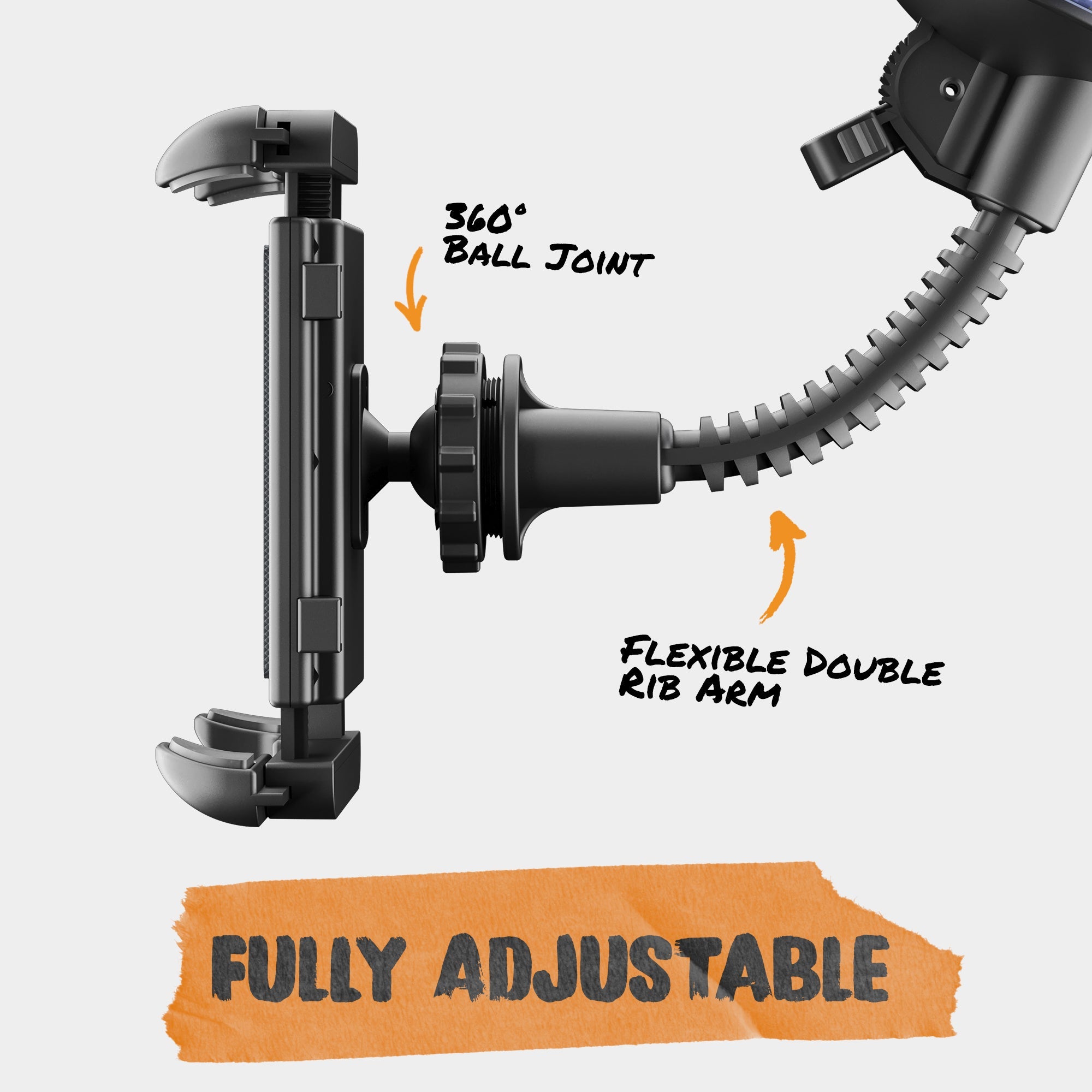 ToughTested Mammoth Windshield Tablet & GPS Mount