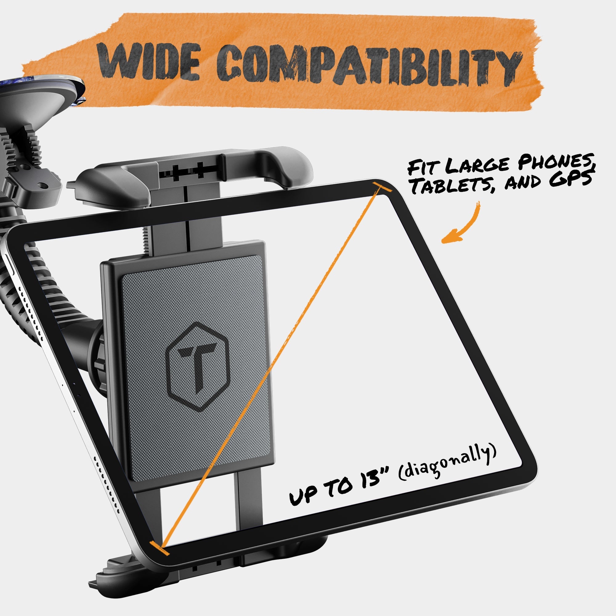 ToughTested Mammoth Windshield Tablet & GPS Mount