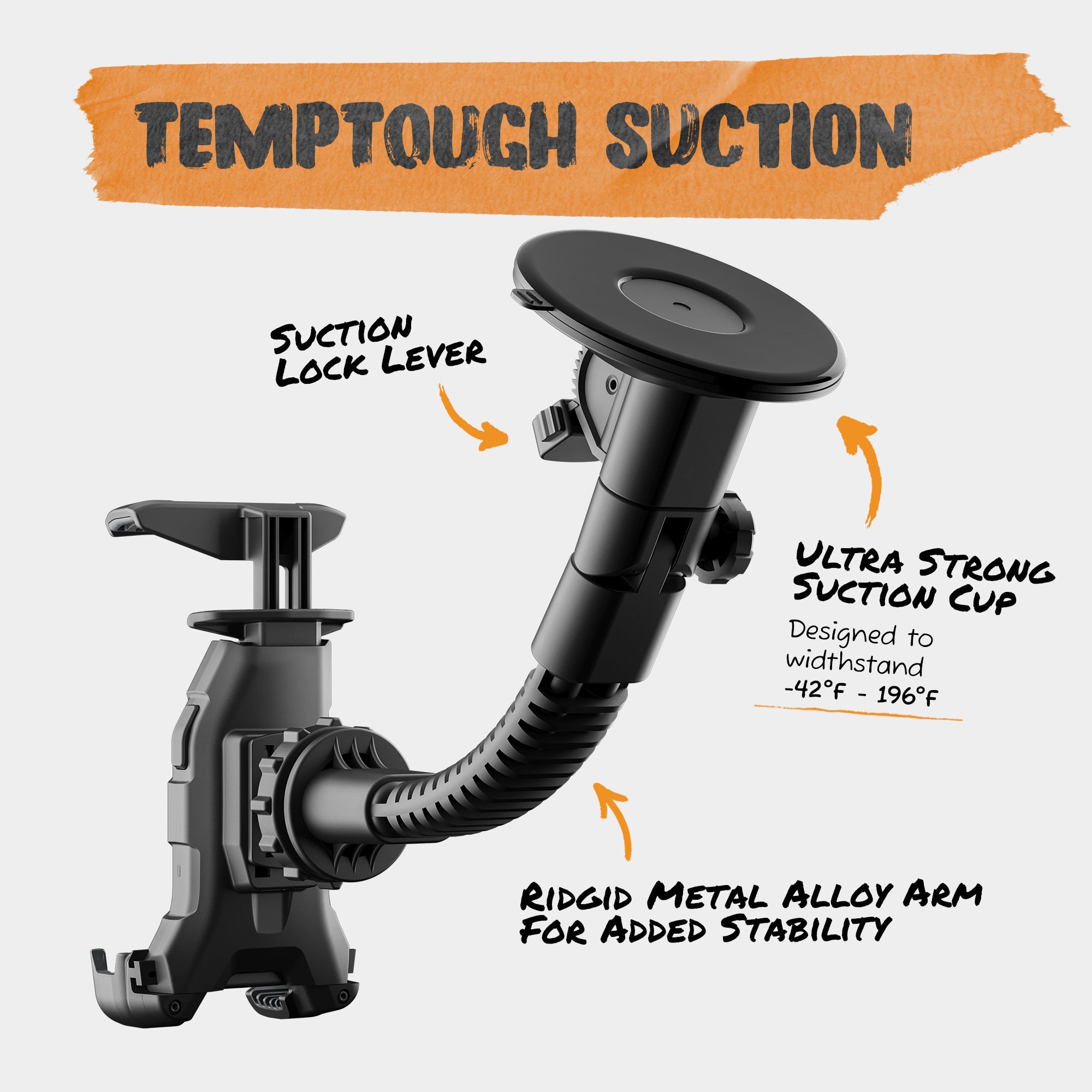 ToughTested Talon Mammoth Windshield Phone & Tablet Mount