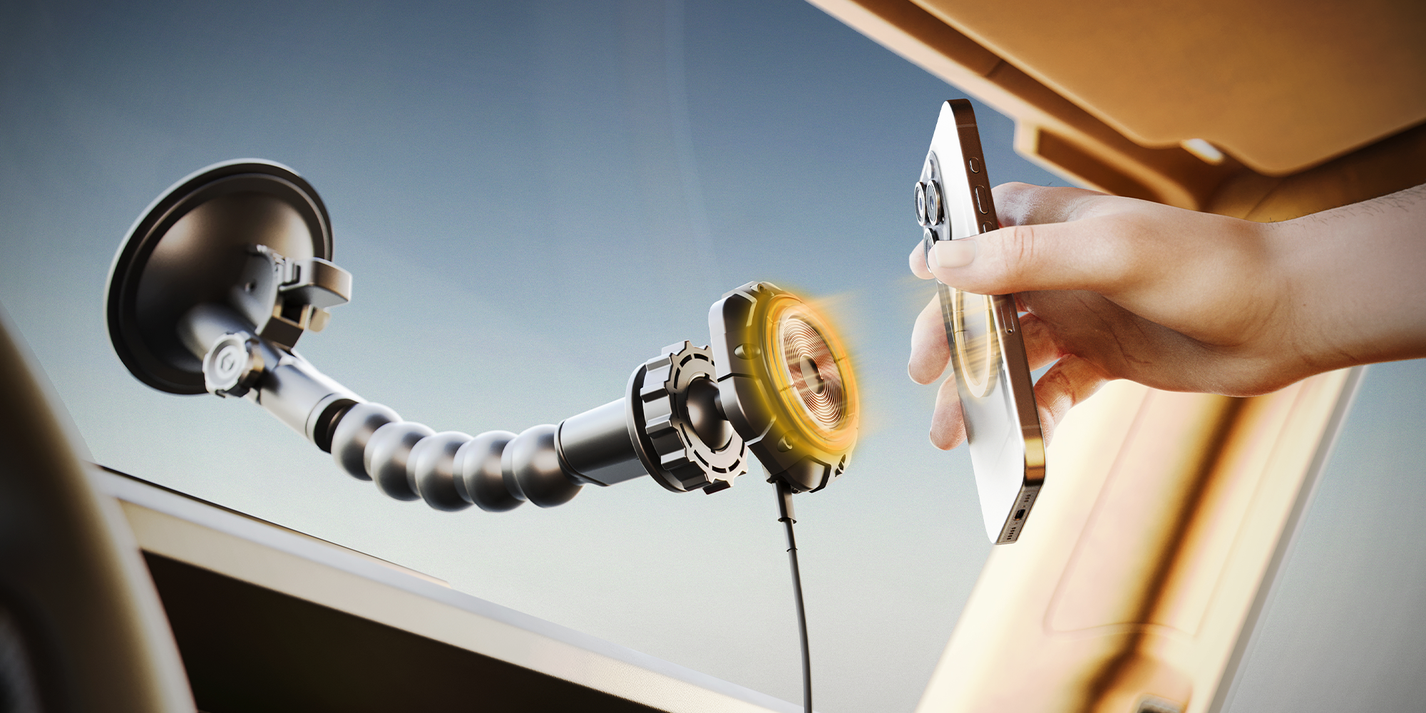 MagTough Python Wireless Charging Window Mount