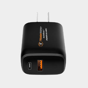 Powershare 20W Dual USB wall charger, USB-C + USB A