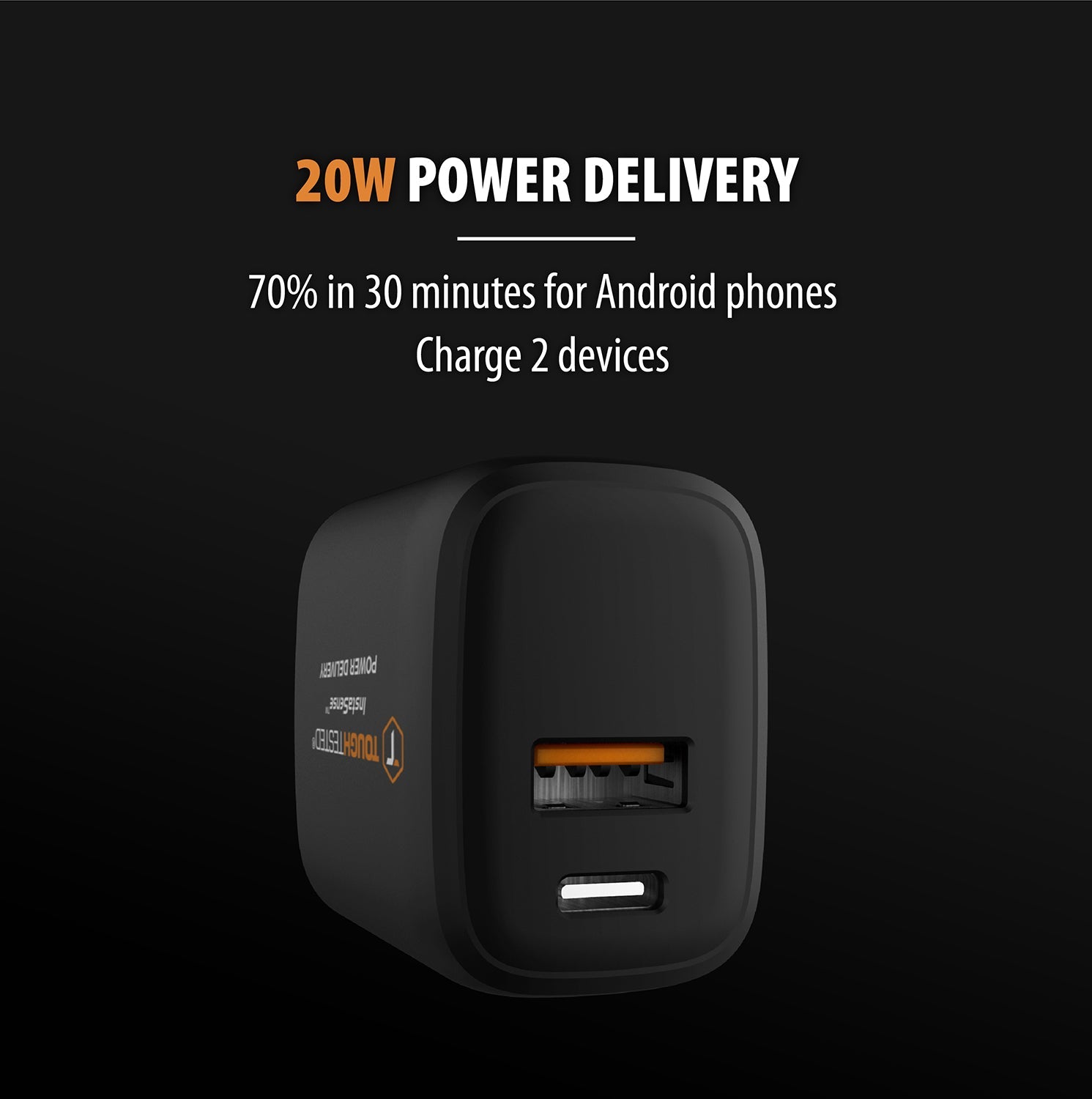 ToughTested 20W PD Wall Charger Kit with USB-C Cable