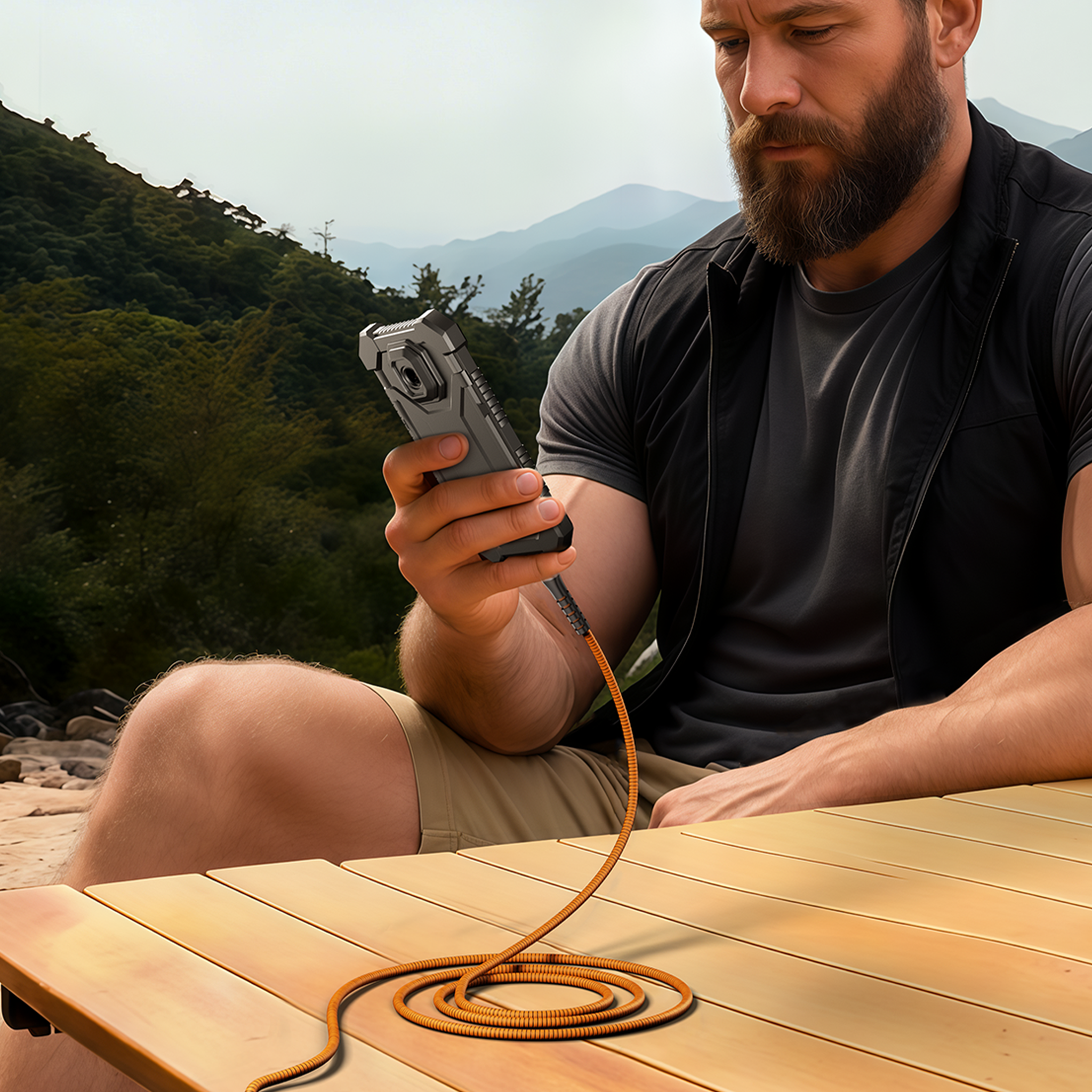 ToughTested Armor Flex 2 ft USB-C to USB-C Cable