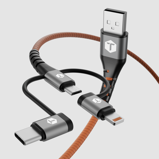3 in 1 Cable USB-A to USB-C, Micro & Lightning