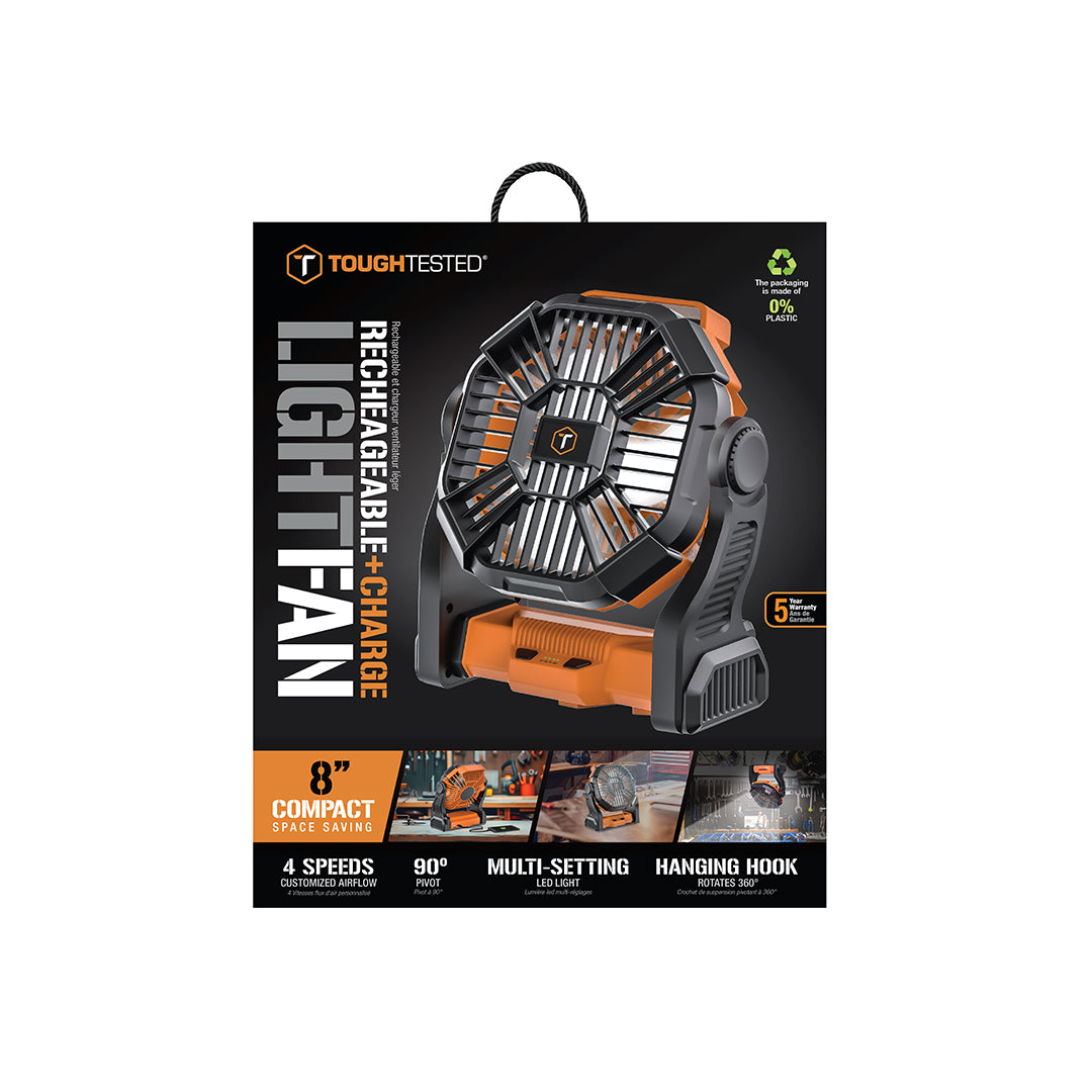 ToughTested Airforce Jobsite Rechargeable Fan