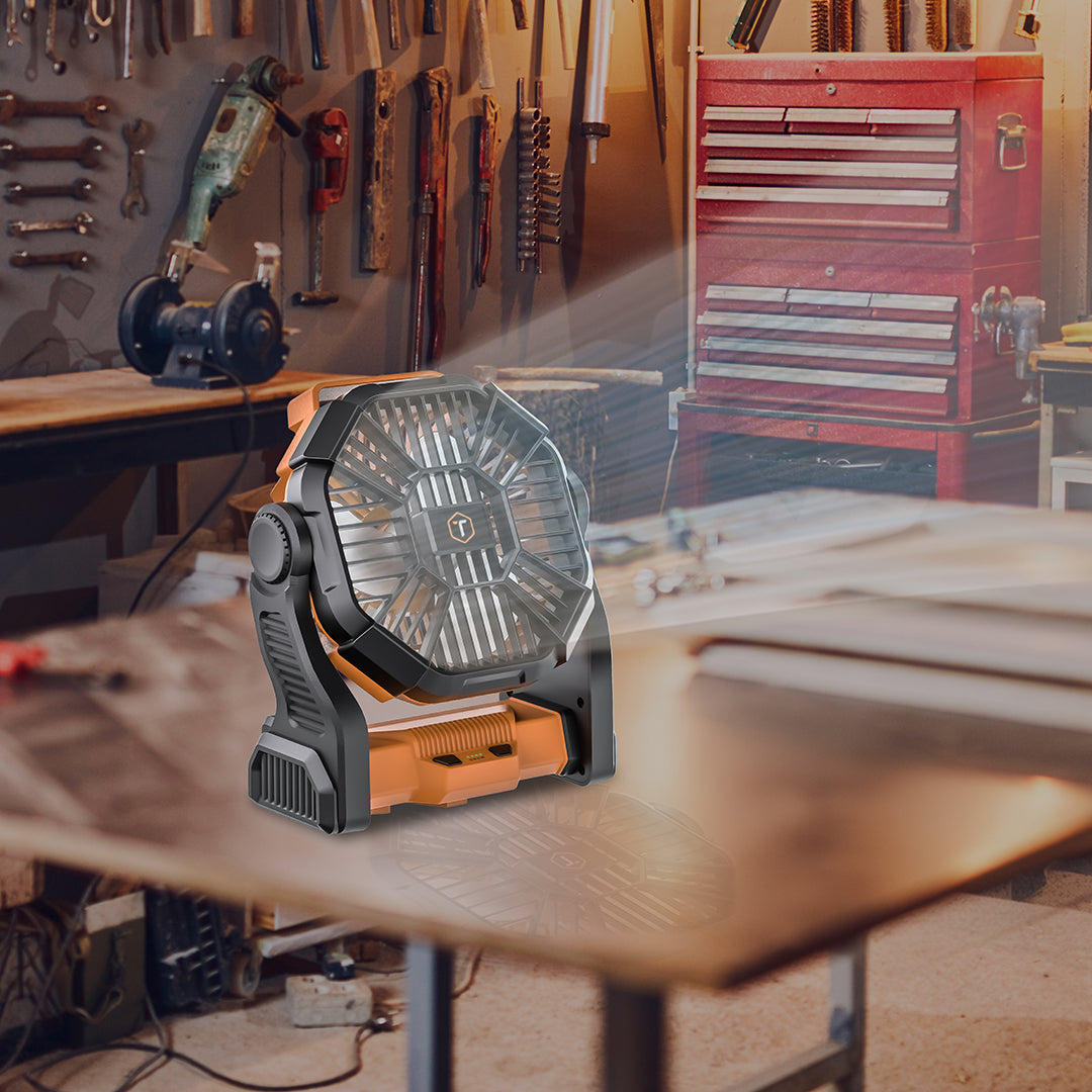 ToughTested Airforce Jobsite Rechargeable Fan