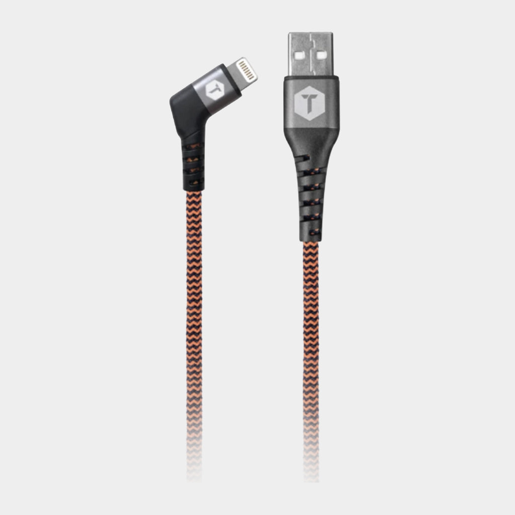 Braided 6FT Cable 90° USB-A to Lightning Cable