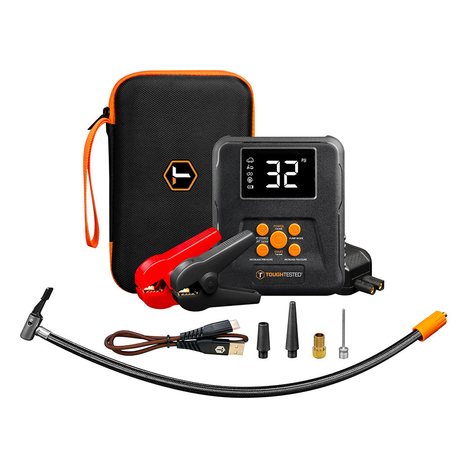 ToughTested Phoenix Jump Starter, Tire Inflator & Power Bank Kit
