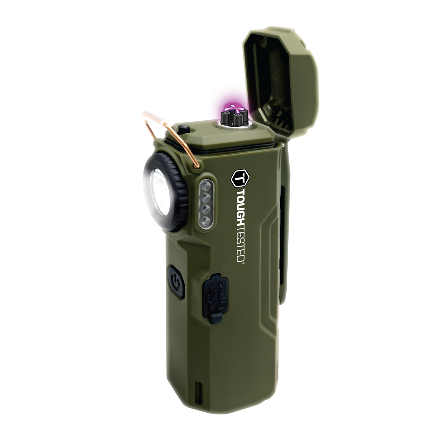 ToughTested Arc Torch & Flashlight, Windproof Flameless Lighter