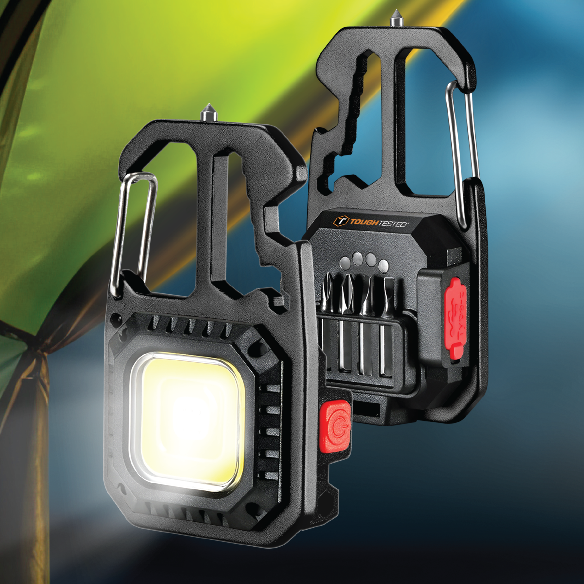 ToughTested Outdoor Keychain Multi-Tool Keychain-friendly design for everyday carry