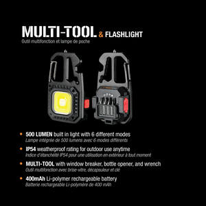 ToughTested Outdoor Keychain Multi-Tool Keychain-friendly design for everyday carry